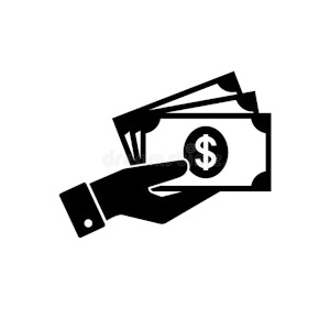 cash in a letter - pay your order with cash