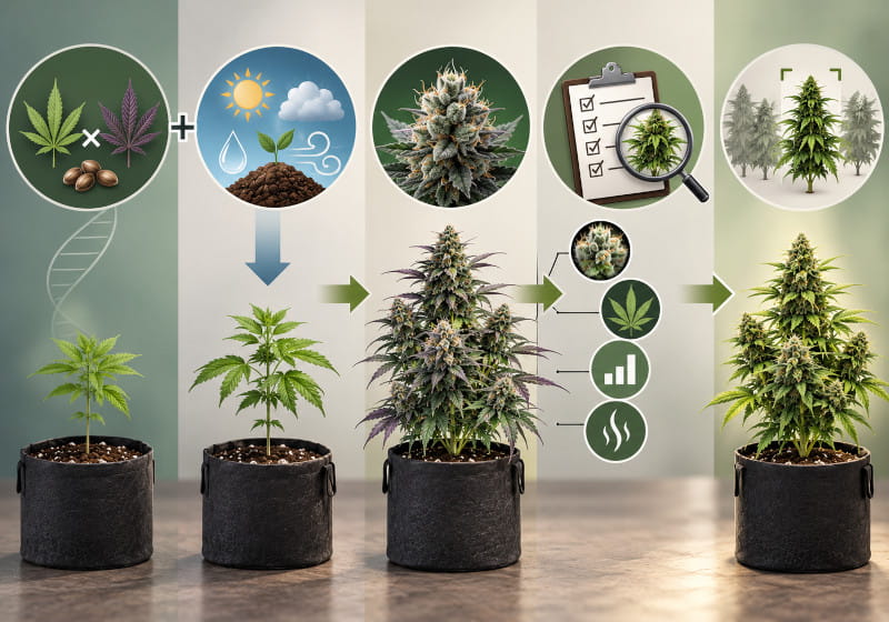 Genotyp, Umwelt und Phänotyp beim Cannabis Pheno Hunting