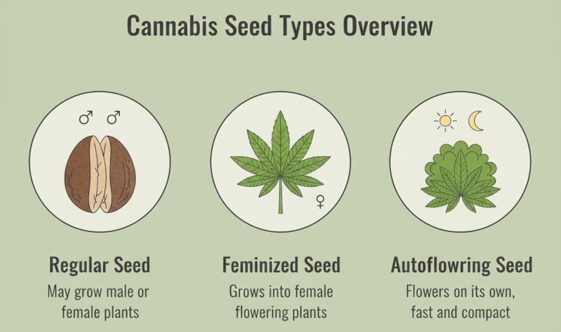 arten-von-cannabissamen-regular-feminisiert-automatisch