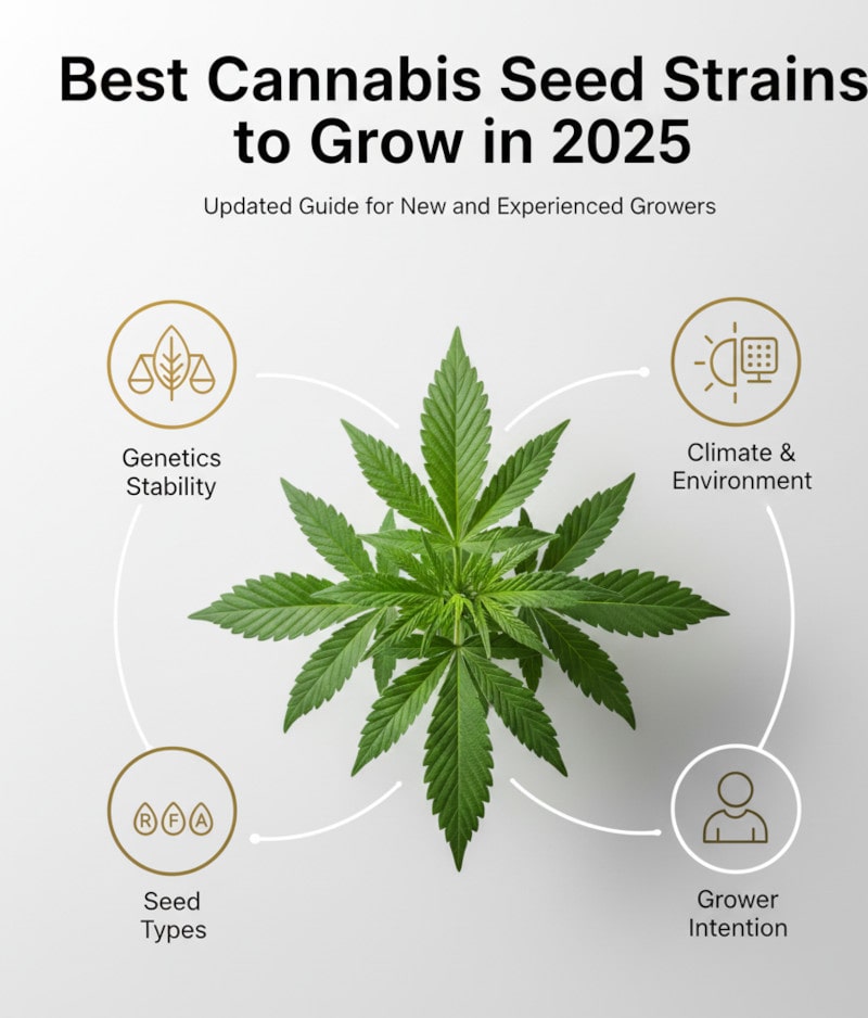 Die besten Cannabissorten für den Anbau  2025