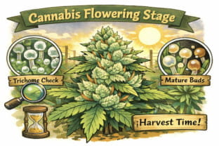 Cannabis Flowering Stage - Week by Week till harvest