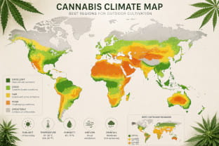 Cannabis Klimakarte: Welche Sorten passen zu welchem Klima?
