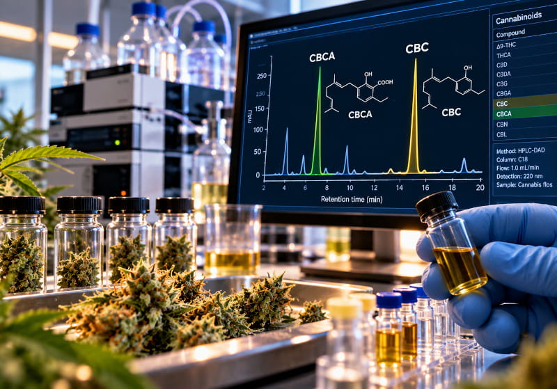 CBC et CBCA dans l’analyse de laboratoire du cannabis