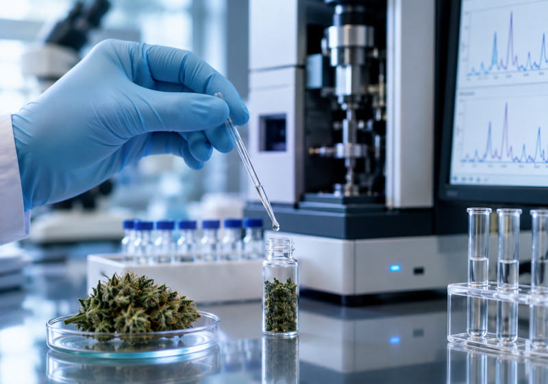 CBDA Forschung und Analyse von Cannabinoiden im Labor