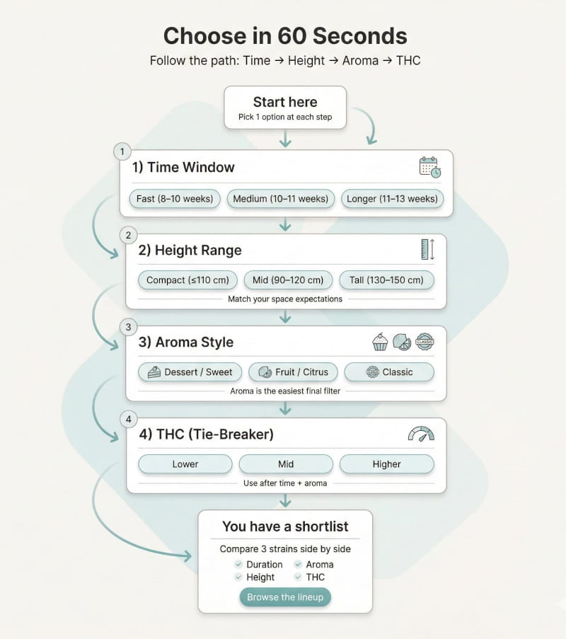 Choisissez vos graines Auto Monkey en moins de 60 secondes chez Cannapot