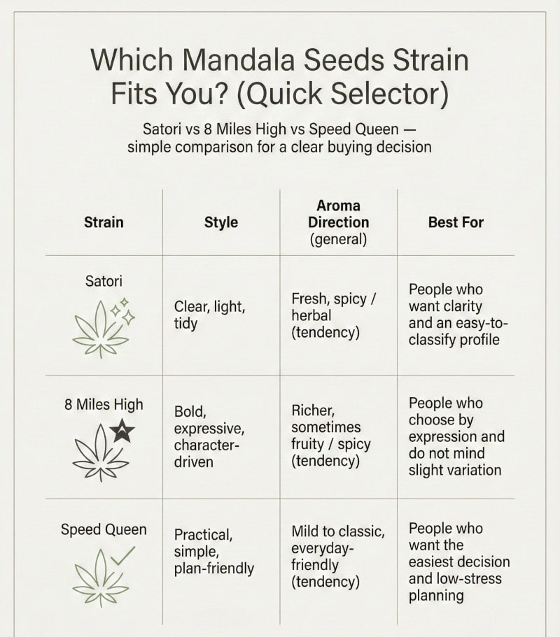 Welche Mandala Seeds-Sorte passt perfekt zu Dir?