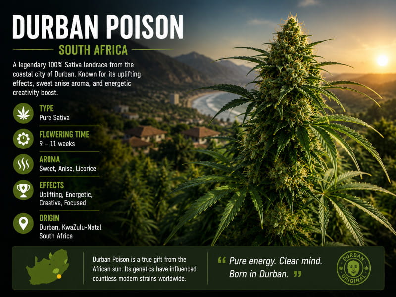 Durban Poison - die legendäre Südafrikanische Sativa