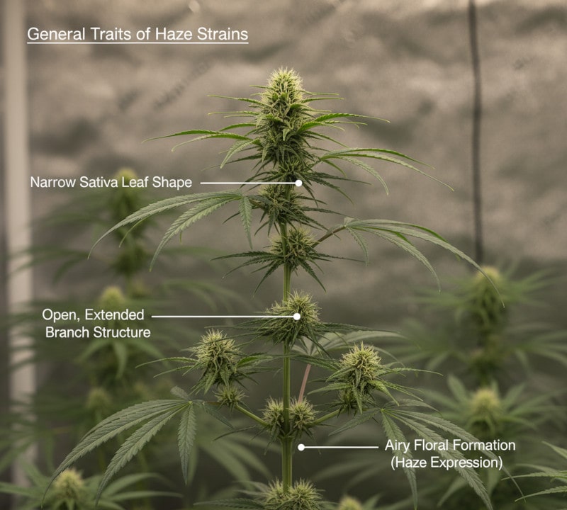 general traits of Haze Strains