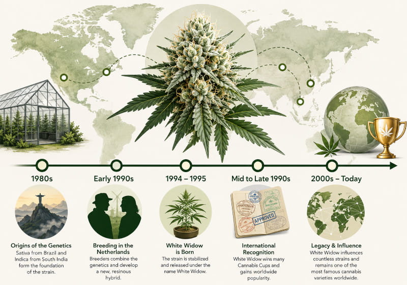 History of the White Widow strain - Canna Wiki Cannapot