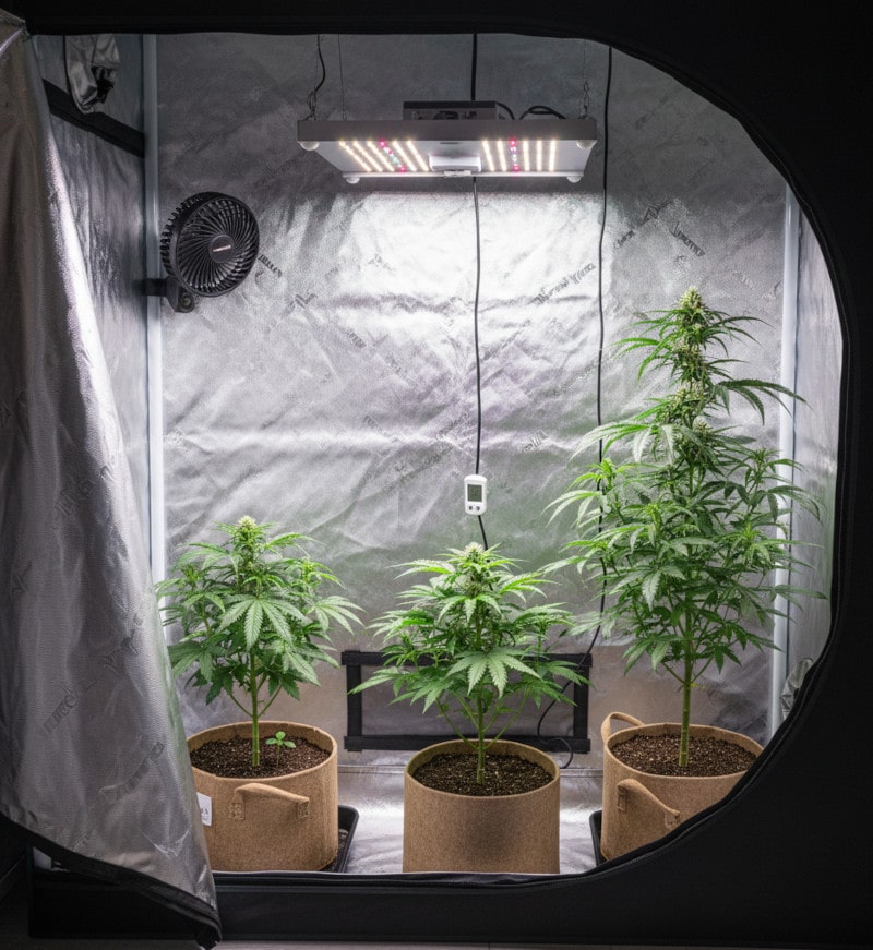 Anbau von automatischen Sorten in einem Indoor-Zelt