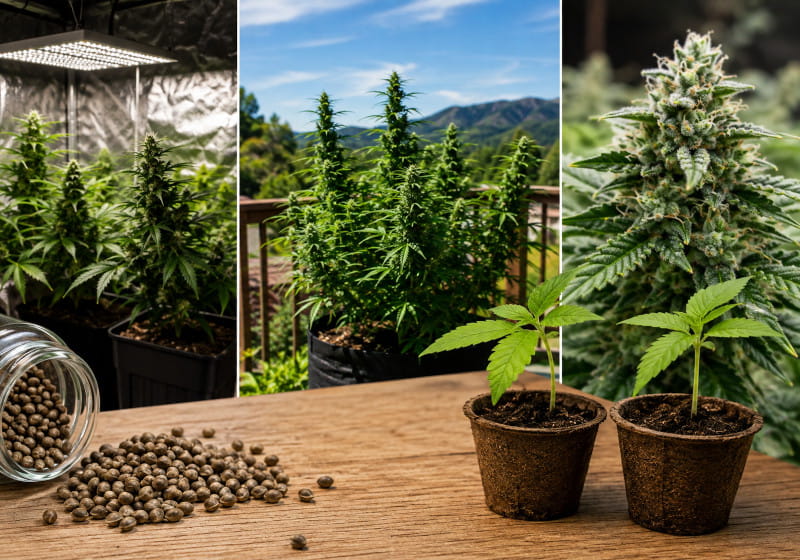 Graines de cannabis pour débutants – indoor, outdoor et autofloraison