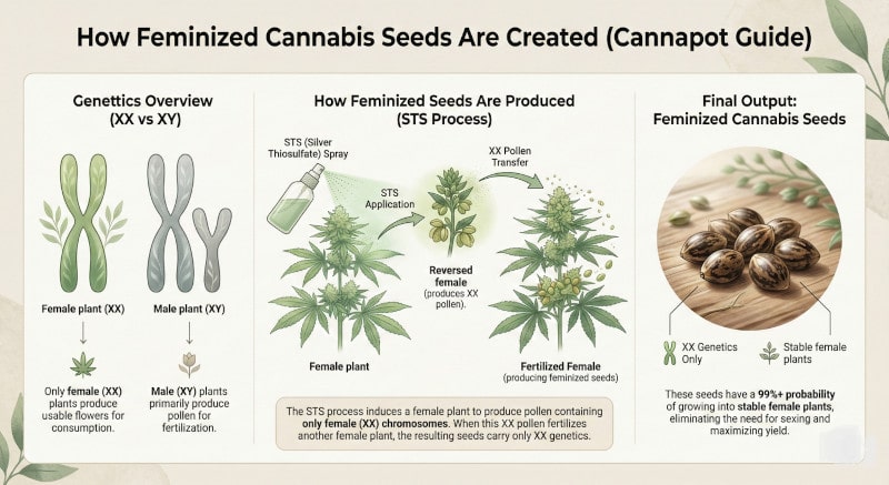 comment créer des graines de cannabis féminisées