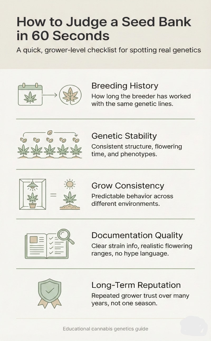how to judge a seedbank in just 60 seconds