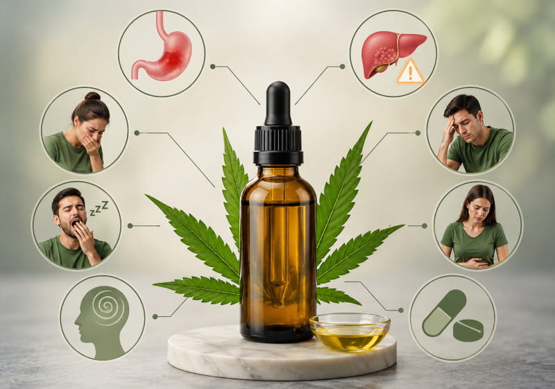 Aperçu des effets secondaires typiques et possibles du CBD lors de la prise de CBD