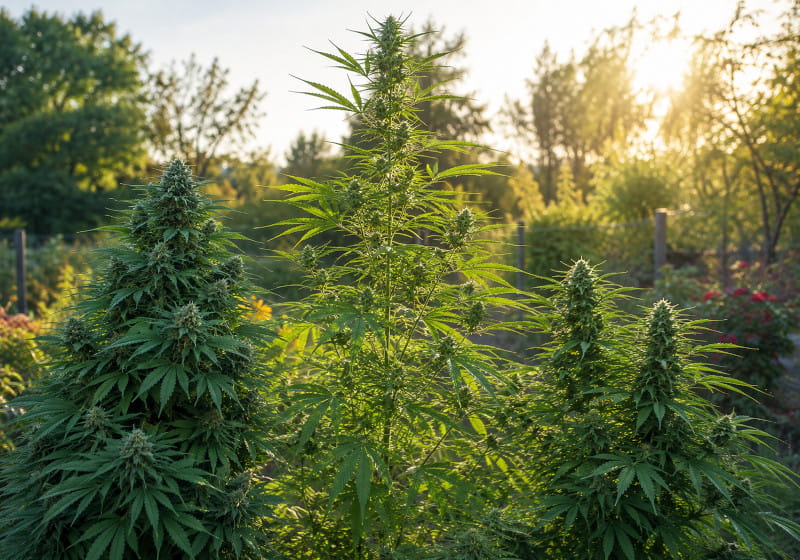 Outdoor Cannabissorten im Garten – robuste, kompakte und hochwachsende Cannabisgenetiken im Freiland