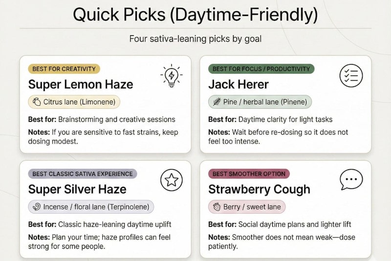 Sélection rapide - quatre variétés faciles à choisir