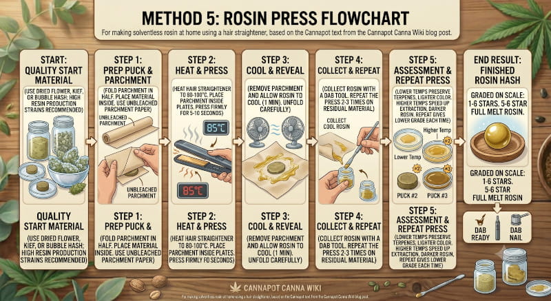 Rosin-Presse - mit Haarglätter - Canna Wiki