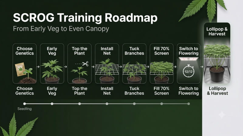 Feuille de route d’entraînement SCROG pour le cannabis