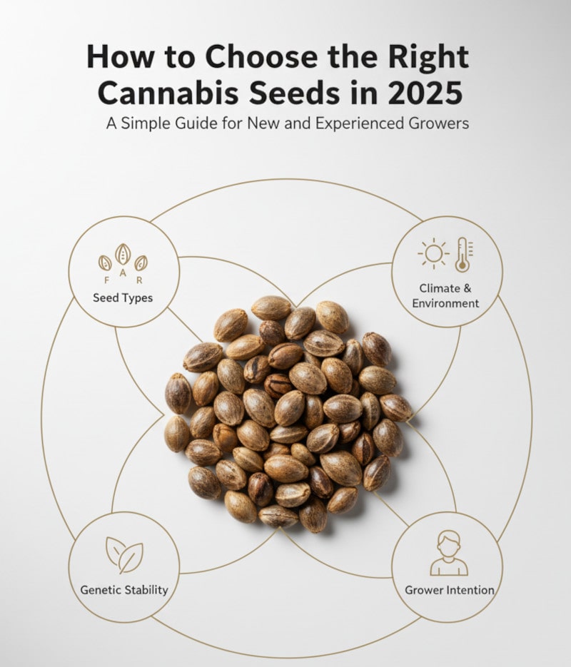 Wählen Sie die richtigen Cannabissamen im Jahr 2025