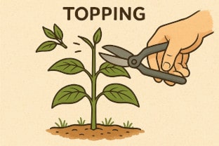 Topping cannabis plants – explained simply