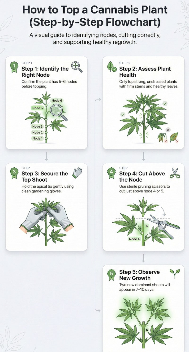 Wie man eine Cannabispflanze beschneidet – Schritt für Schritt