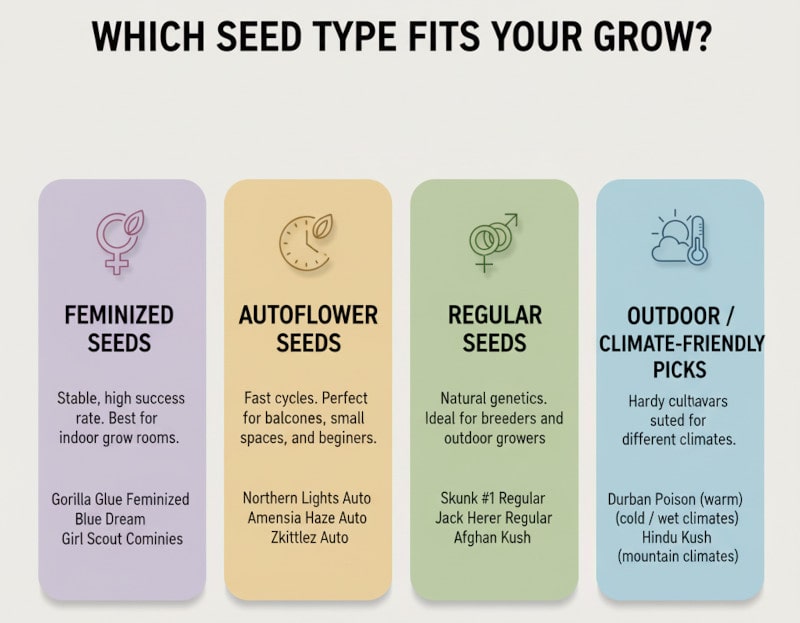 Welche Art von Samen soll angebaut werden?